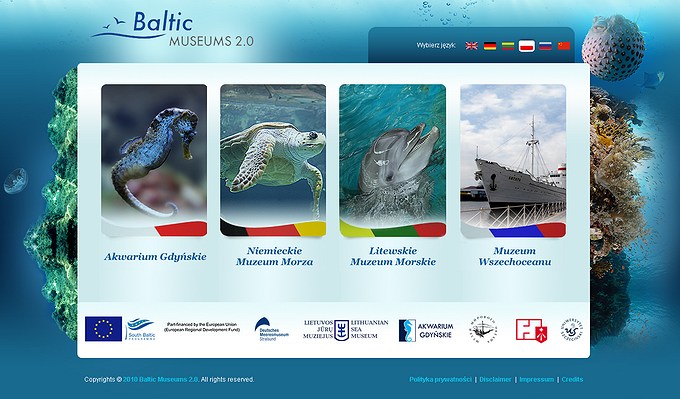 balticmuseums.net Akwaria morskie: ssaki, ryby, rośliny bałtyku
