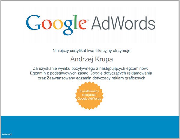 GoogleDisplayAdvertisingPass_exam Reklamy graficzne w sieci Google i Youtube